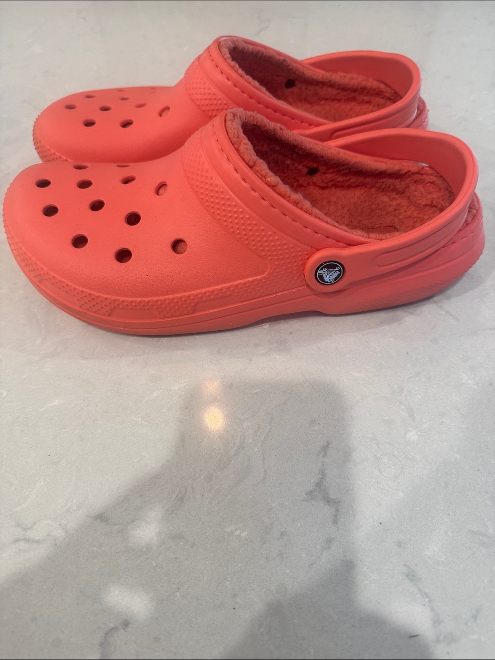 Crocs Unisex Adult Coral Fleece-Lined Clog Shoes Size 9M/11W
